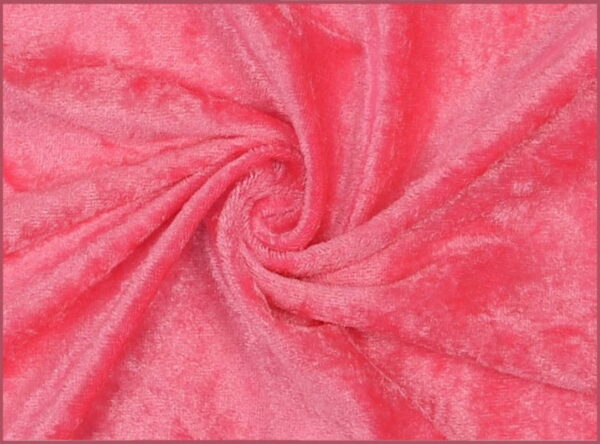 Nervøs velour i pink