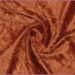 Nervøs velour i brændt orange