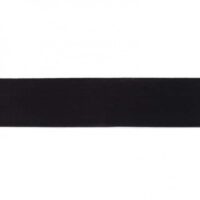 Ensfarvet elastik - 40mm - Sort