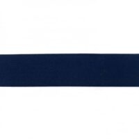 Ensfarvet elastik - 40mm - Navy