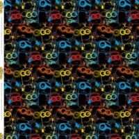 Jersey print med Minions - neon tema