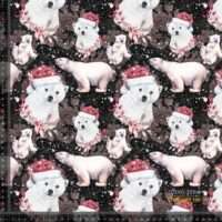 Jerseyprint med isbjørne og nissehuer