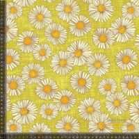 Jersey print med margueritter - lime