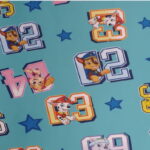 Jersey print med Paw Patrol (turkis)