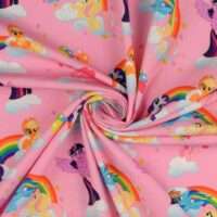 Jersey print med My Little Pony på skyer - lyserød