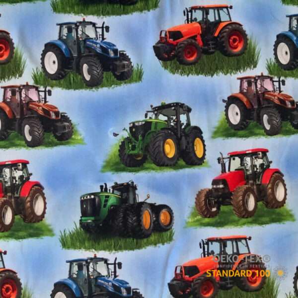 Jersey print med forskellige traktorer