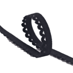 Elastisk blonde kant i 2 farver - 10 mm | design 3