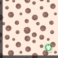 Jersey print med vintage bolde