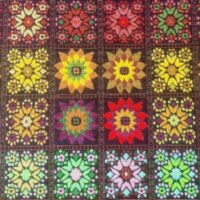 Gobelin med blomster patchwork