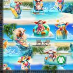 Jersey print med sommer køer 2