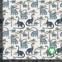 Jersey print med langhalset dino