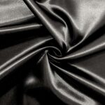 Kraftig satin - Sort