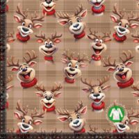 Jersey print med Rudolf & tern