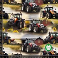 Jersey print med traktor på marken 1
