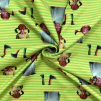 Jersey print med Pippi Langstrømpe - op og ned