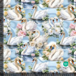 Jersey print med Svaner