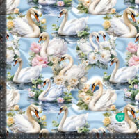 Jersey print med Svaner