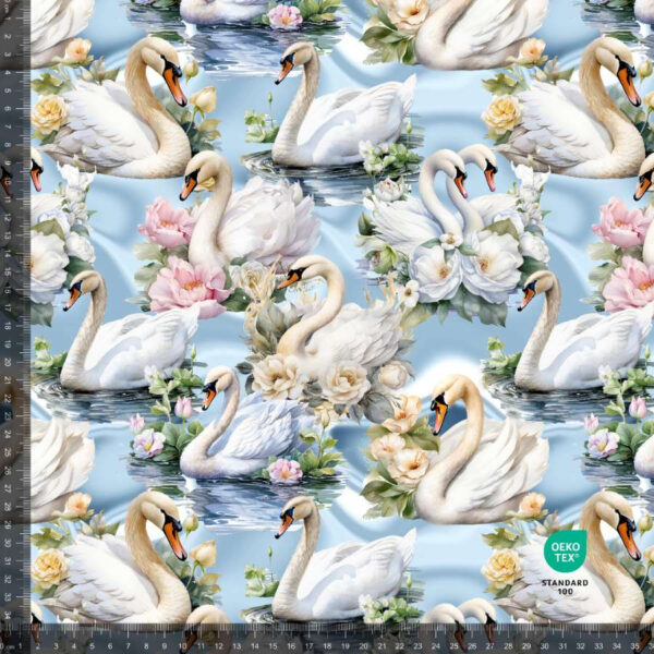 Jersey print med Svaner