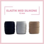 Elastik med silikone - 12 mm