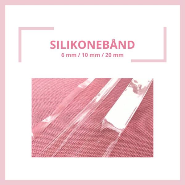 Silikonebånd - 6 mm, 10 mm, 20 mm