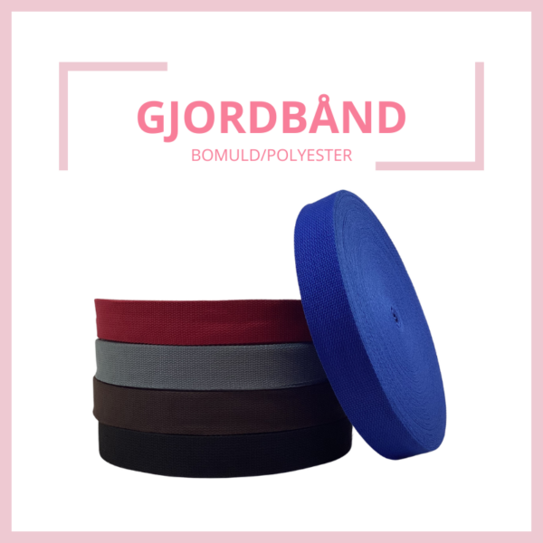 Gjordbånd 40 mm - (Bomuld/Polyester)