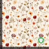 Jersey print med kornblomster blanding