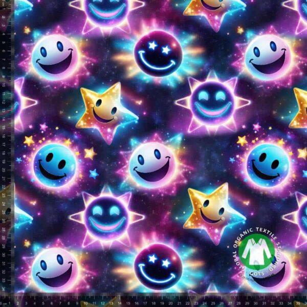 Jersey print med Galaxy smileys