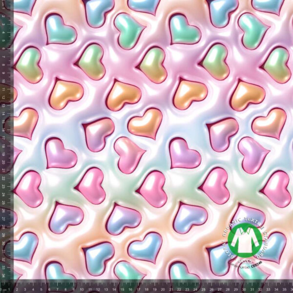 Jersey print med puffy hjerter