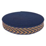 Zig Zag Gjordbånd i bomuld/polyester - 38 mm