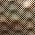Fiskeskæl med glitter - Guld