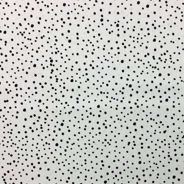 Poplin - Dots Hvid
