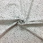 Poplin - Dots Hvid