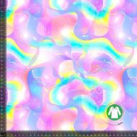 Jersey print med pastel bobler