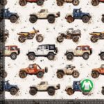 Jersey print med seje jeeps