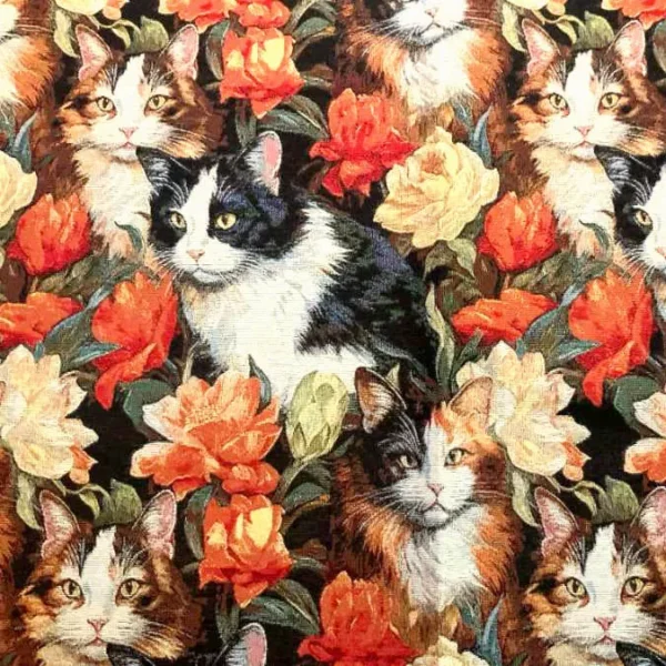 Gobelin med elegante katte