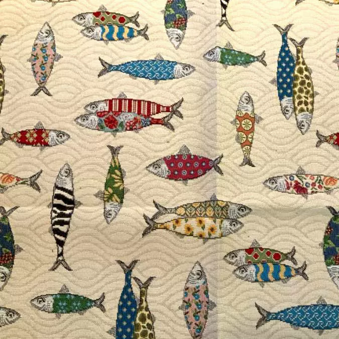 Gobelin med fisk