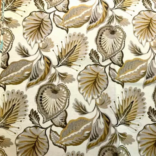 Gobelin med elegante blade - guld