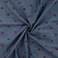 Chambray Broderi Mariehøne Denim