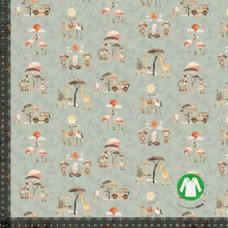 Jersey print safari mint