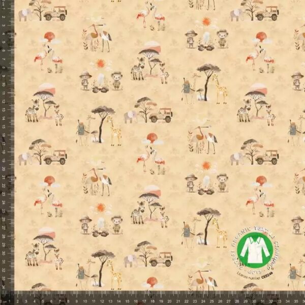 Jersey print safari gul