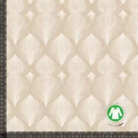 Jersey print abstrakte frø beige