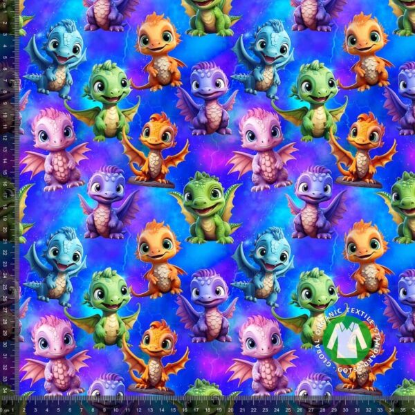 jersey print multi farvet dinoer