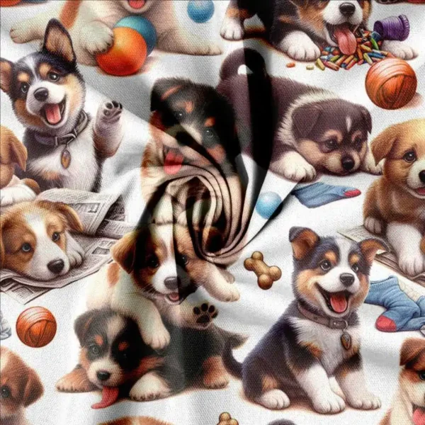 Canvas digitalprint hundehvalpe