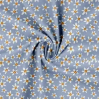 Canvas print med blomster - blå