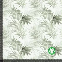 Jersey print grene og blade grøn