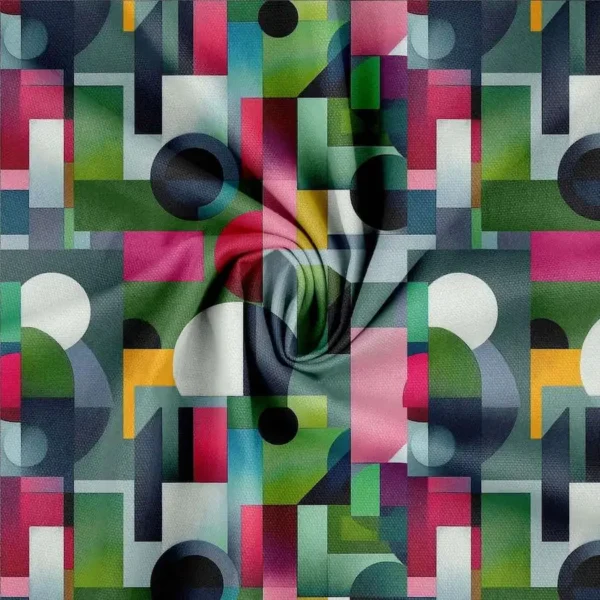 Canvas digitalprint geometrisk mønster
