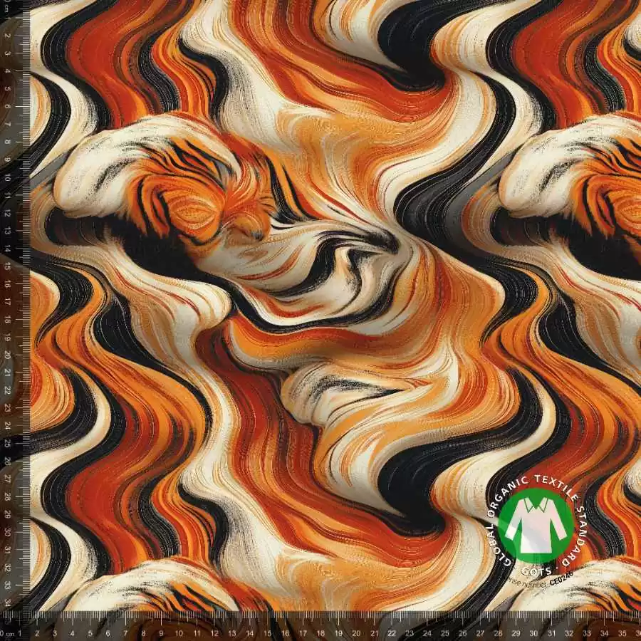 Jersey print abstrakt tiger