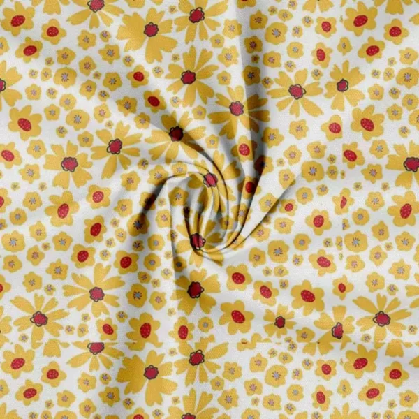 canvas med blomster - gul