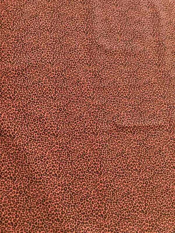 Poplin - Leopard - Rust