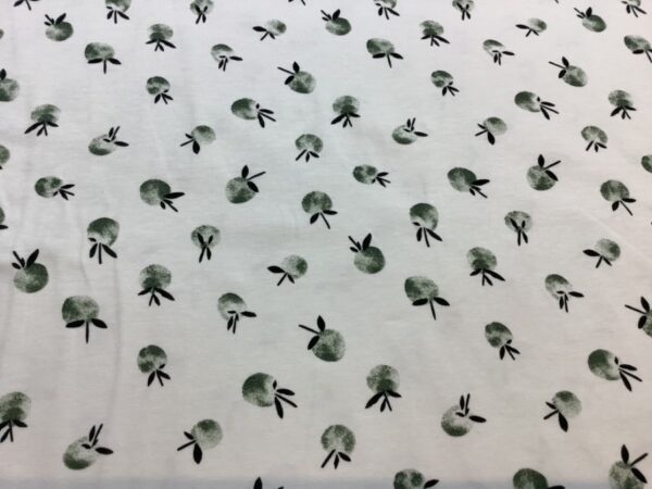 Jersey print - Æbler - Grønne